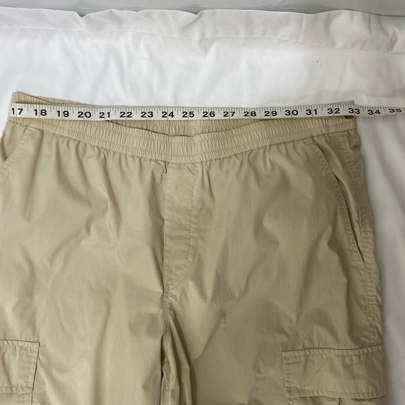 UniQLOl,Women’s ,Cream, Long, Cargo Pants With Elastic Ankle.Size-Large. - Picture 3 of 11